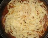 Foto del paso 7 de la receta Nidos de pasta a la boloñesa