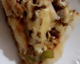 A picture of step 11 of Chicken pizza without oven.