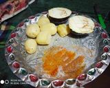 A picture of step 2 of Stuff Potato Tomato and brinjal.