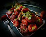 A picture of step 5 of Cabbage manchurian.