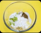 A picture of step 1 of Sabbasige Soppina Akki Rotti l Rice Roti with Dill Leaves.