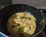 A picture of step 4 of Nawabi Paneer.