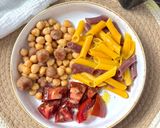 Foto del paso 3 de la receta: Macarrones de zanahoria con garbanzos y albóndigas de ternera