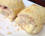 รูปขั้นตอนการทำที่ 8 ของ อกไก่สอดไส้แฮมชีส 🧀