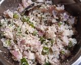 A picture of step 2 of Pizza parantha.