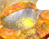A picture of step 6 of Danwake with hot liver sauce.