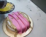 A picture of step 5 of Bridal shower cake.