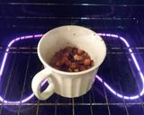 A picture of step 5 of Low-Carb Paleo Gluten-Free Chocolate Blueberry Cobbler.