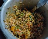 A picture of step 2 of Vegetable pulao in pressure cooker.