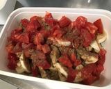 Une image de l'étape 10 de Duo d'aubergines, tomate et gingembre.