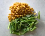 A picture of step 1 of Asparagus salt with rice malt(Shio-koji) salad.