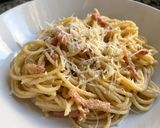 Foto del paso 4 de la receta: Pasta carbonara (con huevo) 🫕