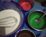 Foto langkah ke 4 dari resep Dadar Gulung Rainbow.