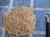 Fideos con crema