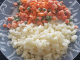 Tostadas de picadillo de res (ternera)