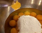 Foto langkah ke 4 dari resep Pandan Melaka Cheesecake Tanpa Terigu.
