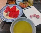 Foto del paso 1 de la receta: Ensalada de pimientos y tomate raff