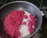 A picture of step 4 of Beetroot Ladoos.