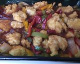 A picture of step 4 of Sweet-and-sour chicken.