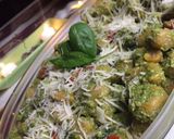 Foto del paso 4 de la receta: Pesto de albahaca y palta con ñoquis de zapallo caseros 😍