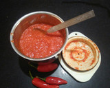 A picture of step 2 of Mysore masala dosa (Street style).