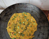 લીલુ લસણ અને મેથીની ભાજી ના ઢેબરા (Lilu Lasan Methi Bhaji Dhebra Recipe In Gujarati) રેસીપી સ્ટેપ3ફોટો
