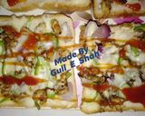 A picture of step 5 of Bread Pizza.
