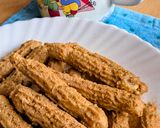 Foto del paso 11 de la receta: Churros saludables de copos de avena con canela y glicina 😋 al horno, sin azúcar, sin harina