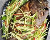 Hình bước làm 4 của món Cá chim chiên mắm xoài