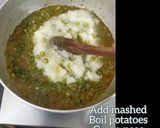 A picture of step 7 of Green pav bhaji recipe.