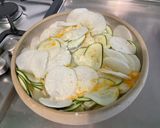 Une image de l'étape 12 de Gratin de navet blanc et courgette au jambon cru et emmental.