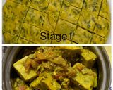 A picture of step 5 of Methi Gatte Curry.