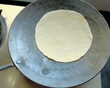 A picture of step 4 of Phulka Roti and Ajwain Roti.
