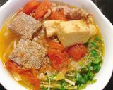Hình bước làm 5 của món Bún riêu cua bắp bò