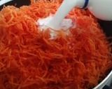 A picture of step 2 of Gajar halwa with gulab jamun twist.