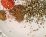 A picture of step 1 of Tandoori chicken toffees.