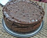 Foto langkah ke 10 dari resep Baked Chocolate Cheesecake.