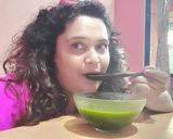 A picture of step 16 of Palak/Spinach Soup.