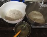 A picture of step 1 of Eggless Brown Buns#themechallenge.