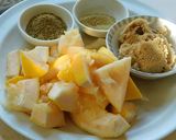 A picture of step 1 of Grapefruit rind chutney.