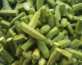 A picture of step 1 of Achari Bhindi.