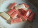 Lumpia isi telur dan crab stick
