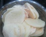 A picture of step 1 of Sliced Potato Chila.