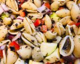 A picture of step 4 of Summertime Pasta Salad.