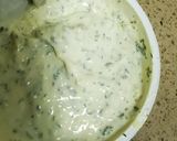 A picture of step 2 of Garlic and herbs cream cheese.