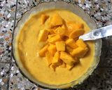 A picture of step 8 of Mango Custard.