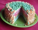 Foto langkah ke 6 dari resep Rainbow mille crepes.