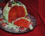 A picture of step 25 of No bake watermelon cake.