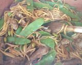 A picture of step 7 of Korean Beef Noodles.