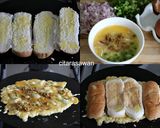 Gambar langkah 2 resipi Roti John.